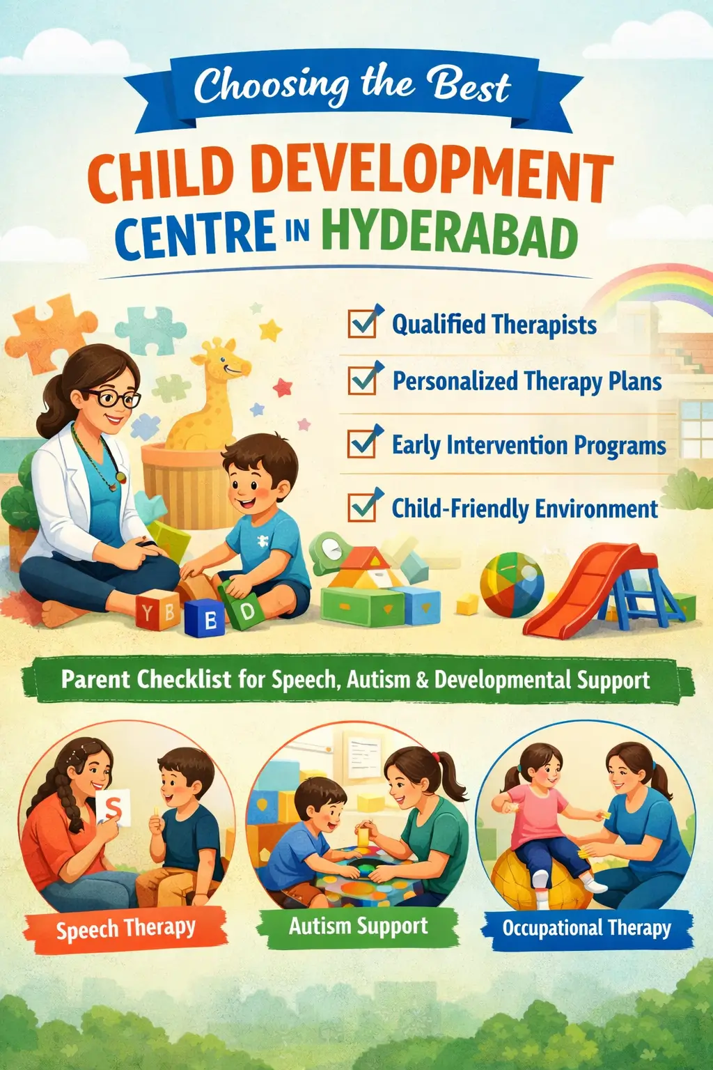 best child development centre in Hyderabad, pediatric therapy centre Hyderabad, early intervention centre Hyderabad for kids