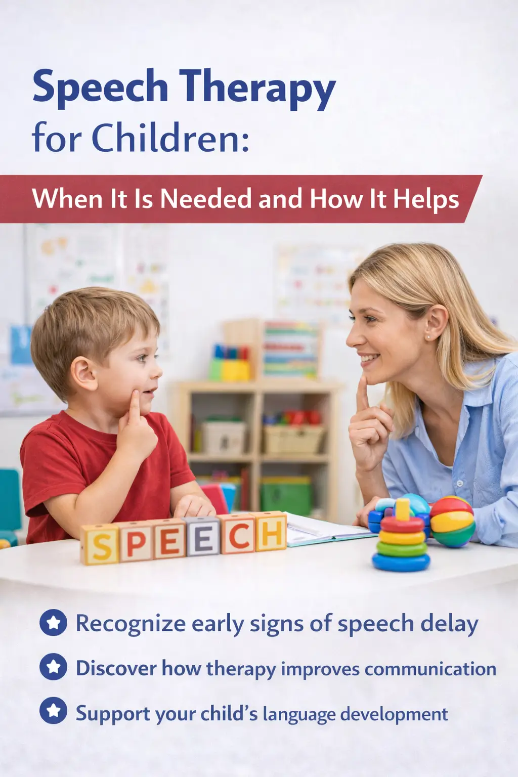 Speech therapy for children, pediatric speech therapy, speech-language pathologist for kids, childhood communication disorders